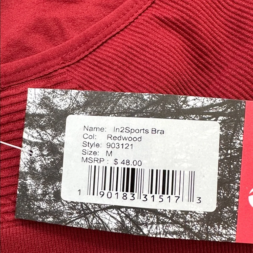 Oiselle In2Sports Bra Redwood Medium - Picture 4 of 4